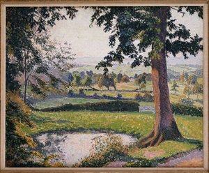 Gunville Pond, Sedgeville av Lucien Pissarro