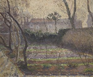 Hoar Frost, Chiswick, 1906 av Lucien Pissarro