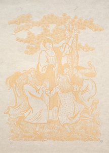 Illustrasjon 25: La Ronde, 1893. av Lucien Pissarro