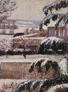 Inntrykk av snø, Eragny av Lucien Pissarro