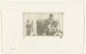Vogn i regnet av Lucien Pissarro