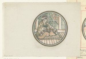 Sittende japansk kvinne av Lucien Pissarro