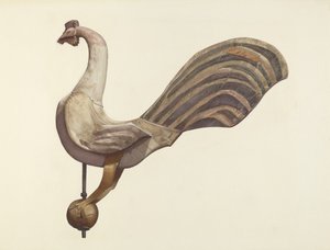Rooster Weather Vane, 19351942. av Lucille Chabot
