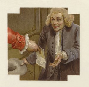 Illustrasjon for The School for Scandal (chromolitho) av Lucius Rossi