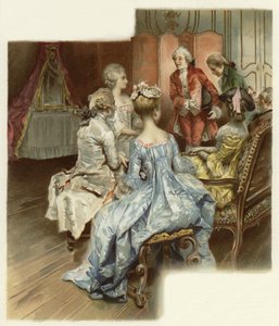 Illustrasjon for The School for Scandal (chromolitho)