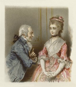 Illustrasjon for The School for Scandal (chromolitho) av Lucius Rossi
