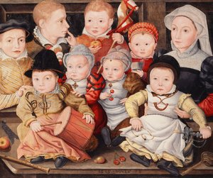 Gruppeportrett av barn, 1565 av Ludger Tom the Younger Ring