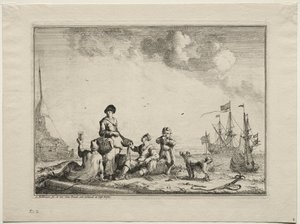 Fiskehandler, 1701. av Ludolf Backhuysen