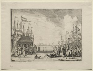 Havn i Amsterdam, 1701. av Ludolf Backhuysen