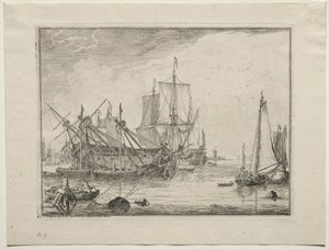 Skip under reparasjon, 1701. av Ludolf Backhuysen