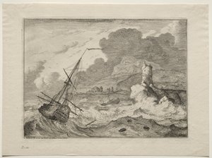 Storm til sjøs av Ludolf Backhuysen