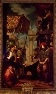 St Anthony av Padua, muldyrets mirakel av Ludovico Cardi