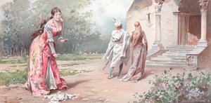 Illustrasjon for Shakespeares Othello (chromolitho)