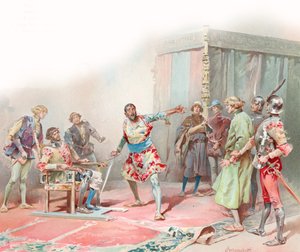 Illustrasjon for Shakespeares Othello (chromolitho)