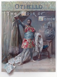 Illustrasjon for Shakespeares Othello (chromolitho) av Ludovico Marchetti