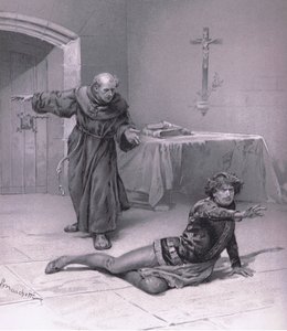 Lev her i himmelen, og kan se på henne., illustrasjon fra Romeo og Julie, av Ludovico Marchetti