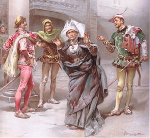 Sykepleier Gud, dere god morgen herrer., illustrasjon fra Romeo og Julie,