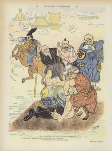 Kongressens ju-jitsu. Illustrasjon for Le Rire