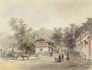 Meieriet i Vorderbrühl ved Wien av Ludwig Czerny