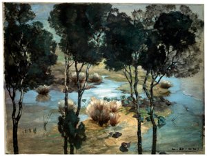 Landskap, 1900-tallet. av Ludwig Dill