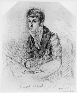 Portrett av maleren Josef Muxel av Ludwig Emil Grimm