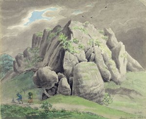 Scharfenstein ved Gudensberg av Ludwig Emil Grimm