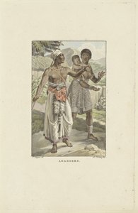 Innbyggere på Loango-Angola-kysten Utlånere (tittel på objekt) av Ludwig Gottlieb Portman
