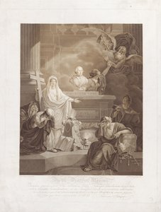 Minnetrykk for pave Pius VI av Ludwig Gottlieb Portman