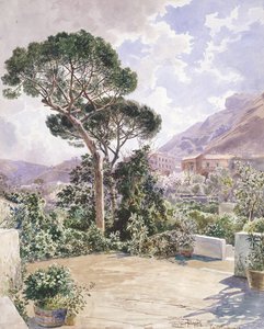Castellamare (blyant og akvarell)