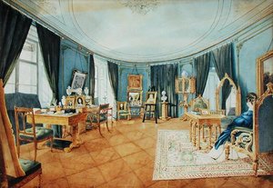 Et kunstnerrom i Wien av Ludwig Hild