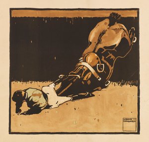 Fra Portfolio Turf. Tolv hesteveddeløpsbilder, 1909. av Ludwig Hohlwein