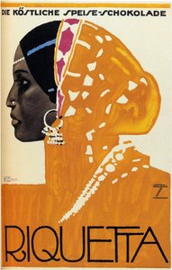 Riquetta sjokolade, 1925 av Ludwig Hohlwein