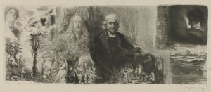 Verk av Rembrandt og Dürer i ulike trykketeknikker An die Schönheit (tittel på objekt)