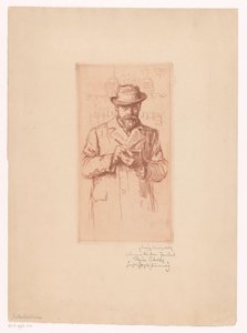 Selvportrett av Ludwig Michaleck