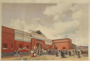 Kronstadt-sjøfestningen St. Petersburg-portene, 1850