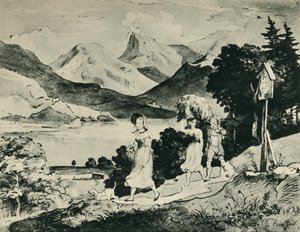 Lake Fuschl, Salzburg, Østerrike, 1823, 1943.