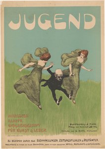 Plakat for magasinet Jugend av Ludwig von Zumbusch