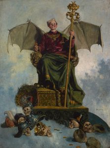 Allegory of Satan (Lord of the World), ca. 1900 (olje på lerret) av Ludwik Stasiak