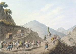 Balkanfjellet, tallerken 2, pub. av William Watts av Luigi (after) Mayer