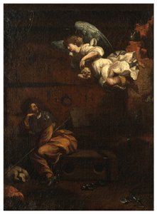 North Transept, Altar of San Rocco 1635, 45, Genovesino 1645, Kunngjøring om død i fengsel, Malt nede til høyre