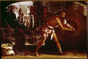 Samson og kvernsteinen (olje på lerret, ca. 1650)