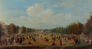 Game of Jereed i Kagithane, ca. 1890 av Luigi Acquarone