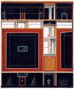 Veggdekorasjoner fra huset til Aulus Vettius, Pompeii, ca. 36-39 e.Kr., 1897