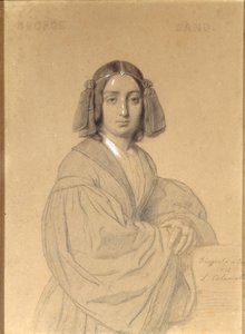 Portrett av George Sand, 1837.