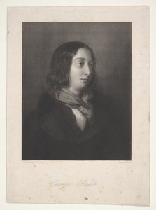 Portrett av George Sand, 1837.
