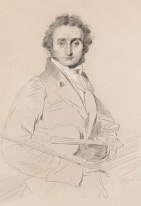 Portrett av Niccolò Paganini 1782-1840, 1830.