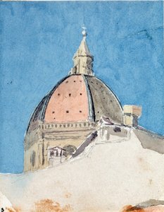 Kuppel av kirken Santa Maria del Fiore, Firenze (Akvarell av Luigi Garibbo