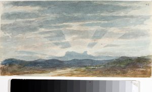 Landskap, lyseffekter (Akvarell, før 1825) av Luigi Garibbo