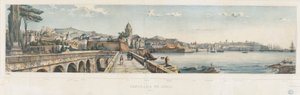 Panoramautsikt over byen Genova av Luigi Garibbo