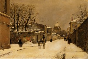 En gate nær Les Invalides, Paris av Luigi Loir